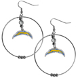 Los Angeles Chargers 2 Inch Hoop Earrings